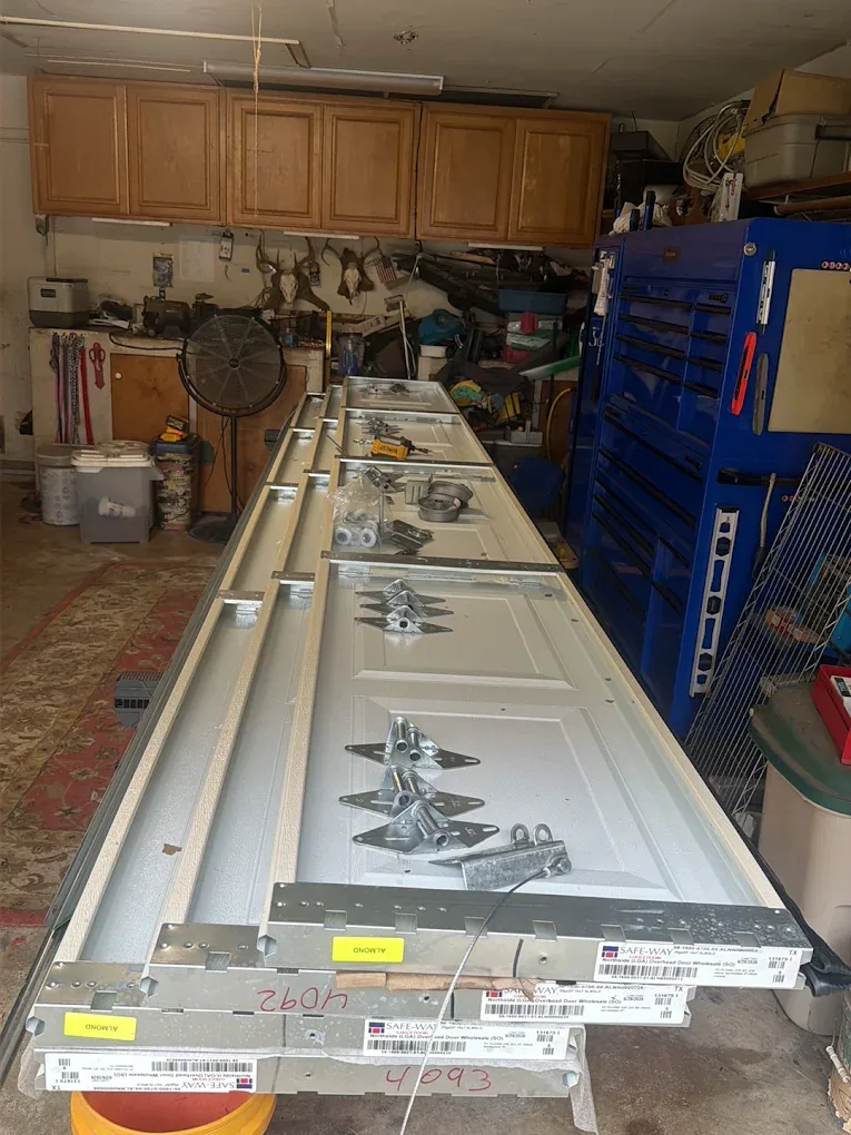 Garage door hardware installation in Houston TX by Non Stop Garage Door